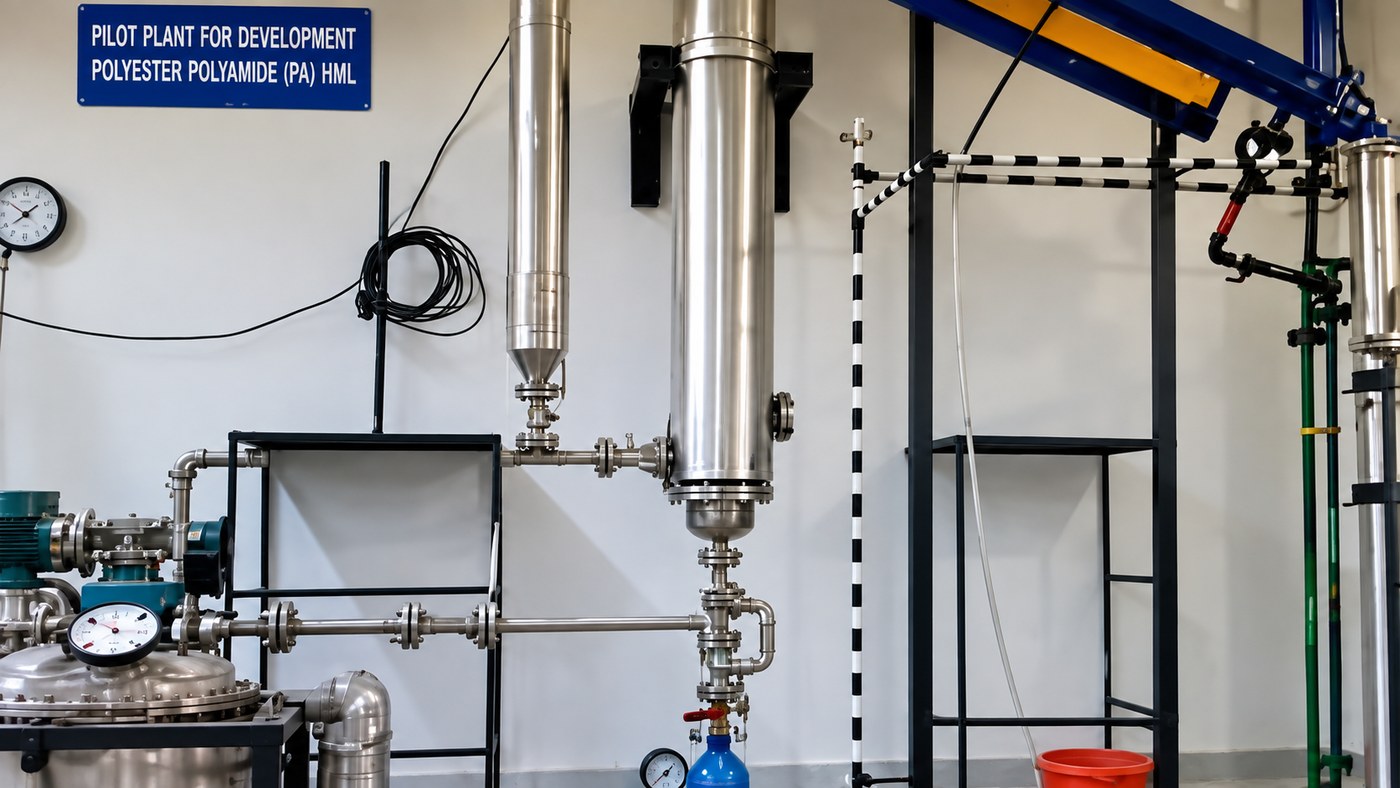 Uptodate pilot plant for the development of polyamide hot melt adhesives